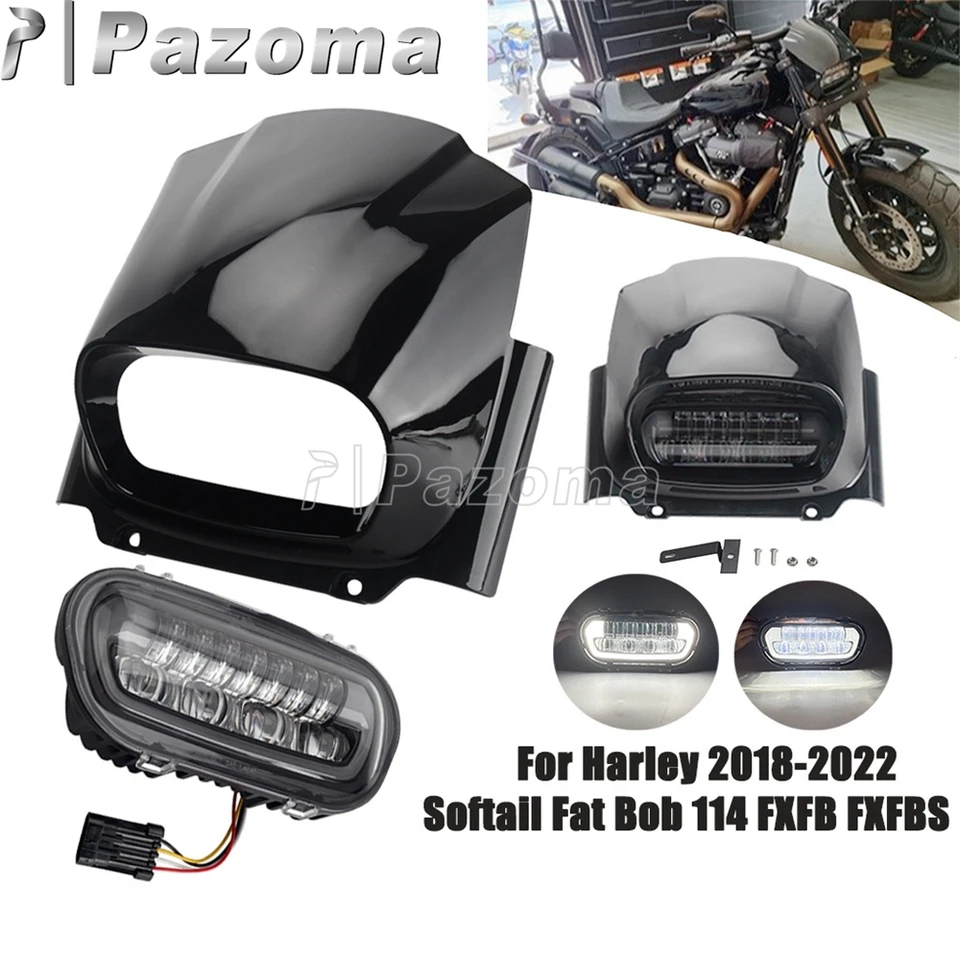 【素材】 ハーレー純正 FLTRXS 2018 アッパーフェアリング / ビビッドブラック ーズハウジングフェアリングカバー オートバイヘッドライトフェア