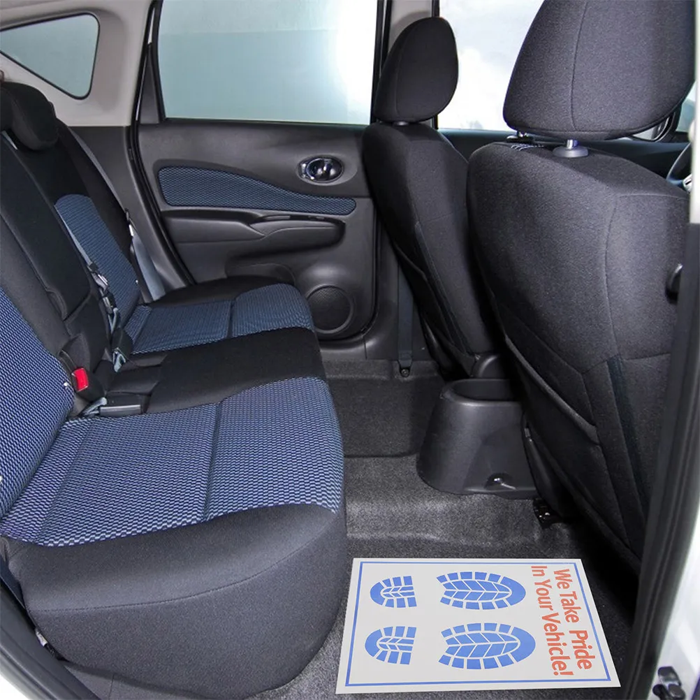 FADUOALI 100-Pack Disposable Paper Floor Mats For Cars – White, Universal Fit 1 thumbnail image