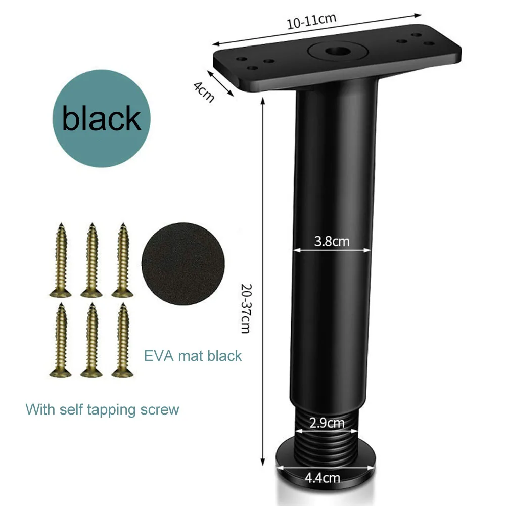 Adjustable Telescopic Furniture Heightening Bracket and Support Legs