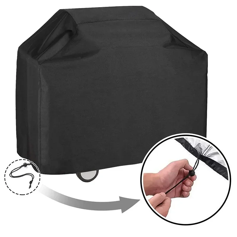 Oxford Cloth Outdoor BBQ Grill Cover Waterproof Oven Cover Garden Sun Protective UV Resistant Heavy Duty Carbon BBQ Covers grill cover