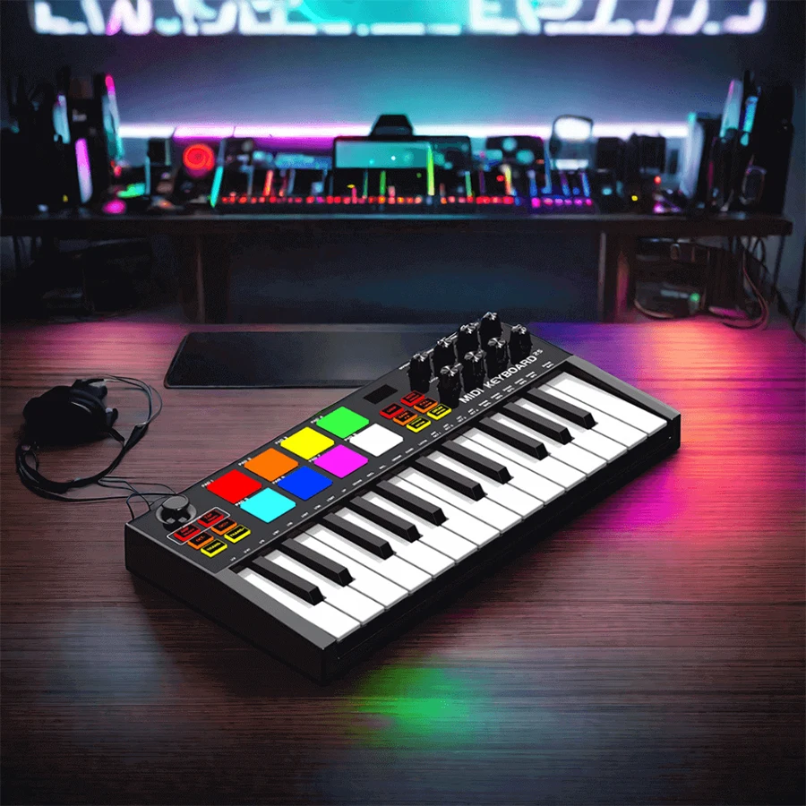 Professional Electronic Keyboard Multifunction Electronic Organ Portable 25 key MIDI Piano Digital Piano Adults Beginners