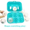 Toddler Sensory Matching Eggs Toys Montessori Sorting Educational Toy for Kids 1-3Y Puzzle Games Easter Eggs Basket Stuffers 3