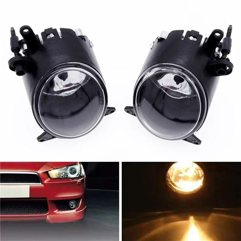 

1 Set Car Front Bumper Grill Fog Lights Housing Frame Wire Harness Kit for Mitsubishi Lancer 2008-2013 Car Light Assembly Parts