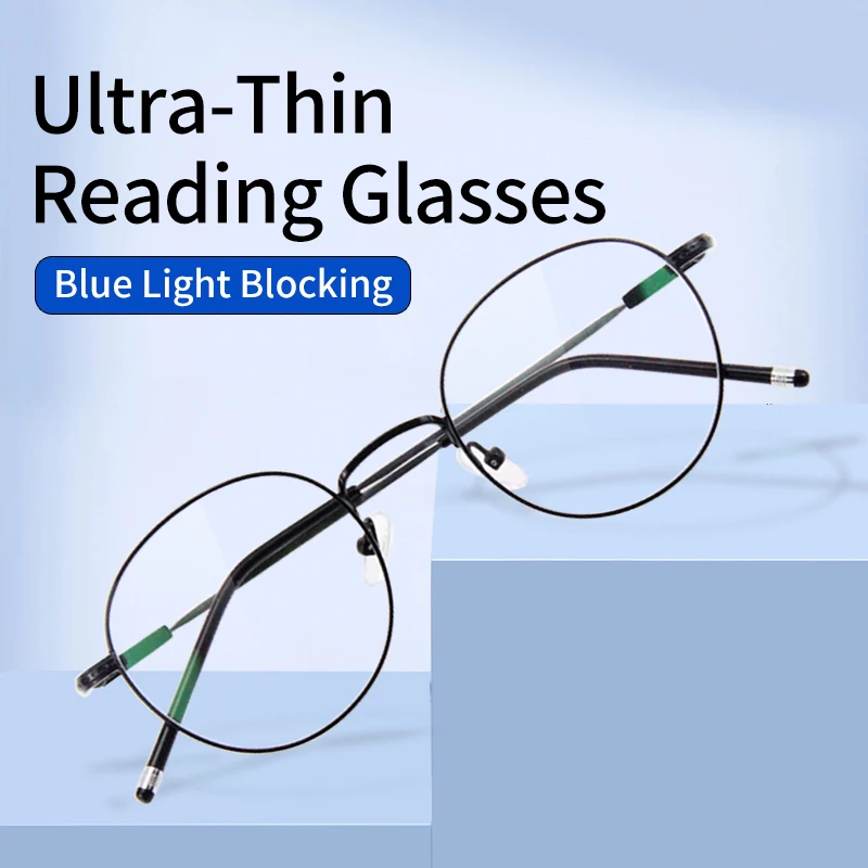 Ultralight Transparent Reading Glasses Optical UltraThin Lens Women
