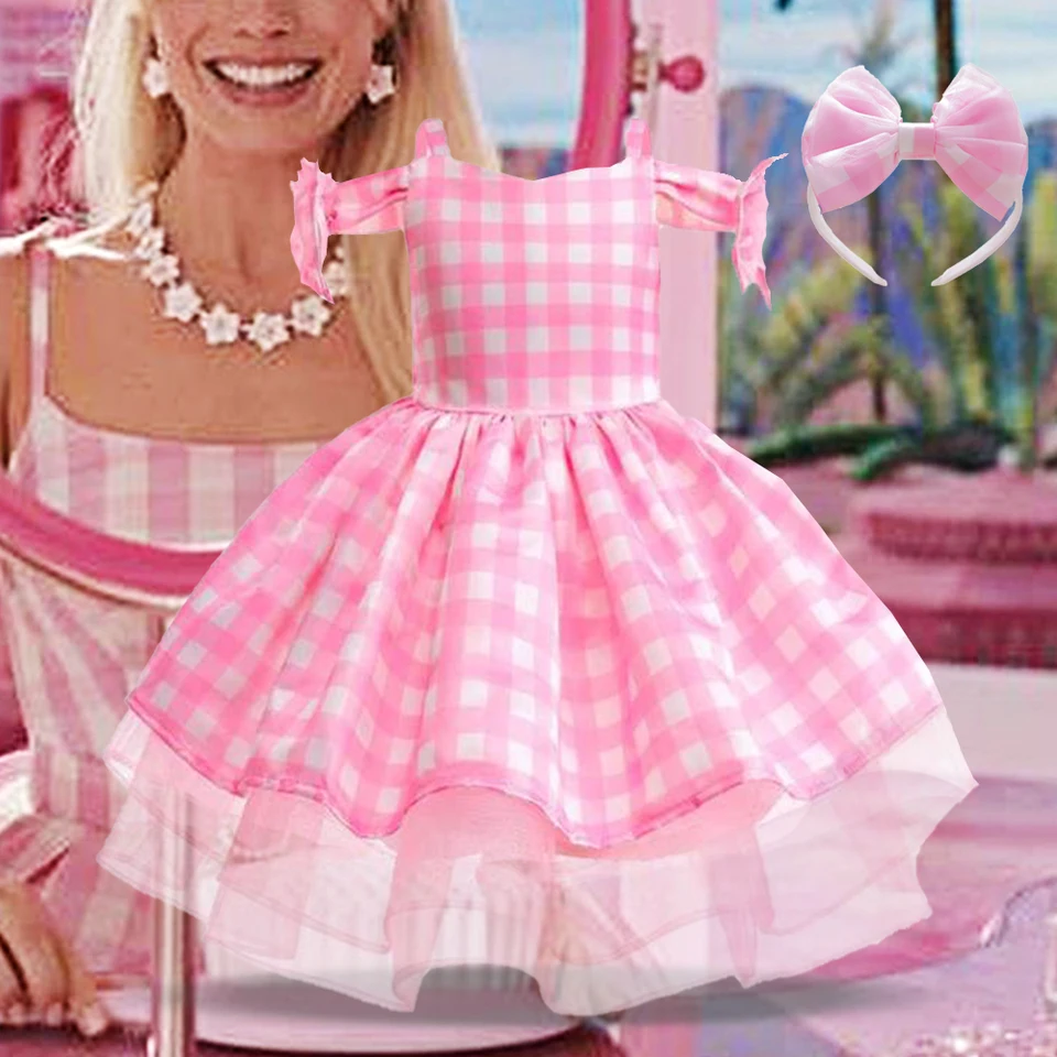 Girls Cowgirl Costume - Pink Movie Doll Outfit For Halloween, Birthday & Dress-Up Play - View #5