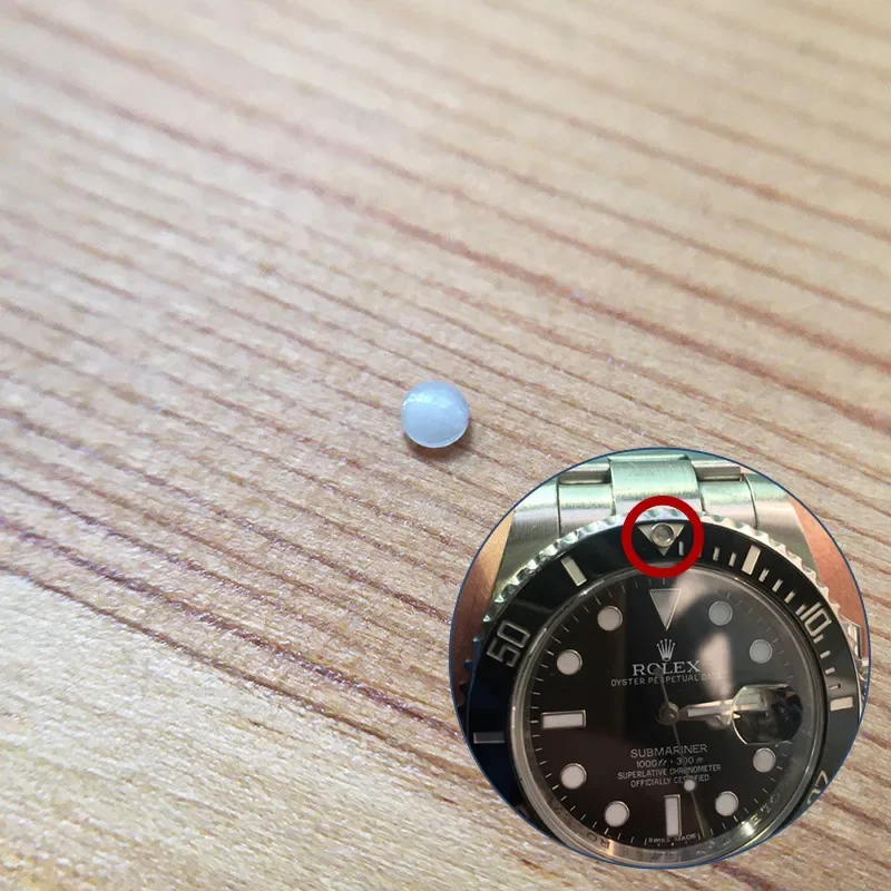 

Blue-green sapphire crystal noctilucent beads for Ro lex Sub mariner automatic watch