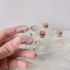 60/100 Pcs 8ml 22*40mm Glass Bottles with Cork Stopper Transparent Mini Jars for Home Decor DIY Crafts Storage Tiny Gift Bottles 5