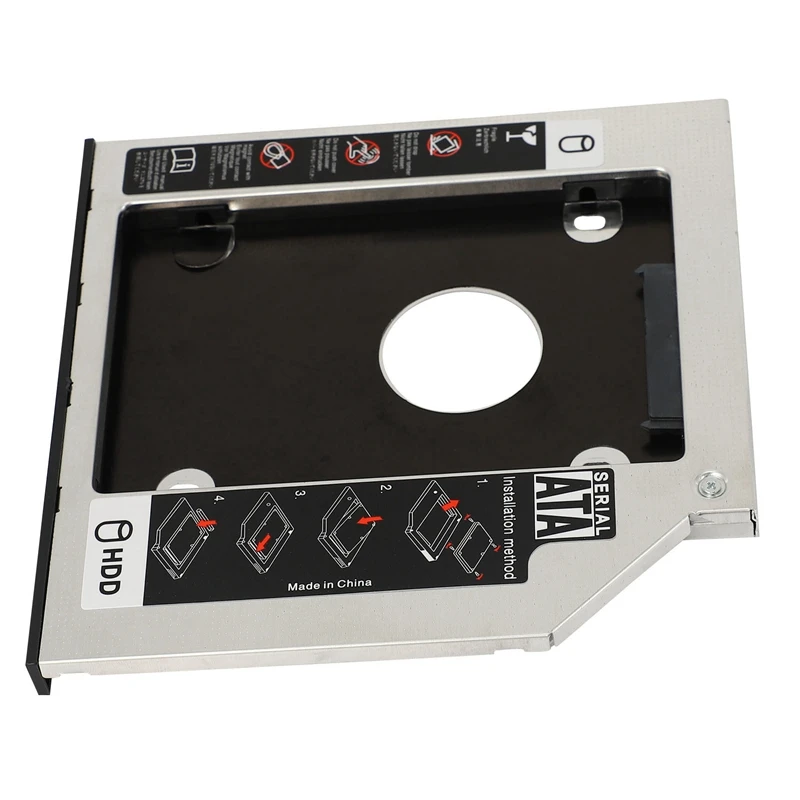 

Hard Drive Caddy Tray 9.5Mm Universal SATA 2Nd HDD HD SSD Enclosure Hard Drive Caddy Case Tray, For 9.5Mm Laptop CD / DVD-ROM Op