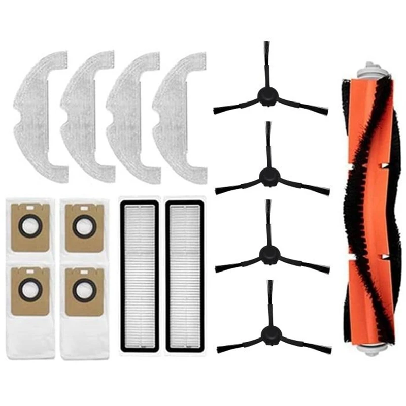 

Комплект для пылесоса основная щетка боковая щетка Hepa фильтр Швабра пылесборник для Xiaomi Dreame Bot L10 Plus/D10 Plus RLS3D