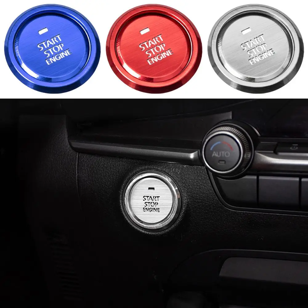 Ignition Engine Start Push Button Cover Sticker Trim For Mazda 3  For Axela CX-30