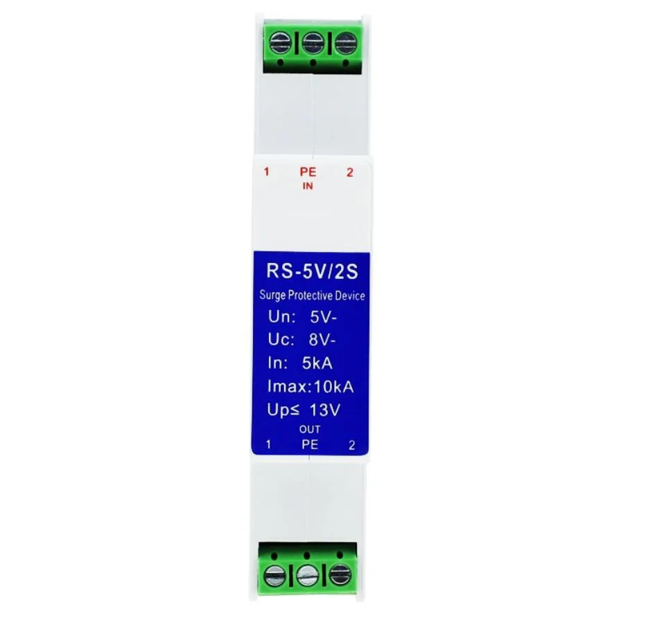 RS485 Signal Lightning Arrester 4-20mA Analog Control Signal Surge Protector 5V