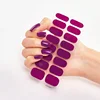 16Tips Nude Semi-Cured Gel Nail Wraps Sticker Long-Lasting UV LED Lamp French Nail Decal Full Cover Waterproof Semi-Cured Sticke 4