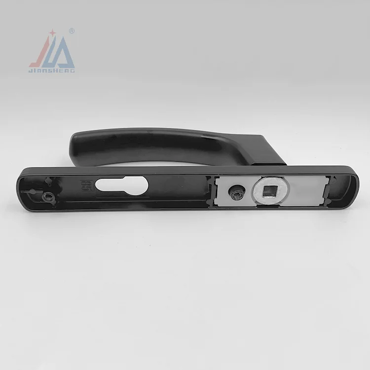 Special offer black 85 aluminum upvc door lever handle door lock handle set for external