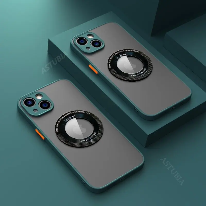 

1DS Magnetic Matte For Magsafe Wireless Charge Cases For iPhone 14 13 12 11 Pro Max Mnin Plus Anti Shock Fingerprint Cover