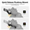 CVLIFE 7.5-9 Inch Picatinny with Quick Release Mount Shooting Outdoors 2