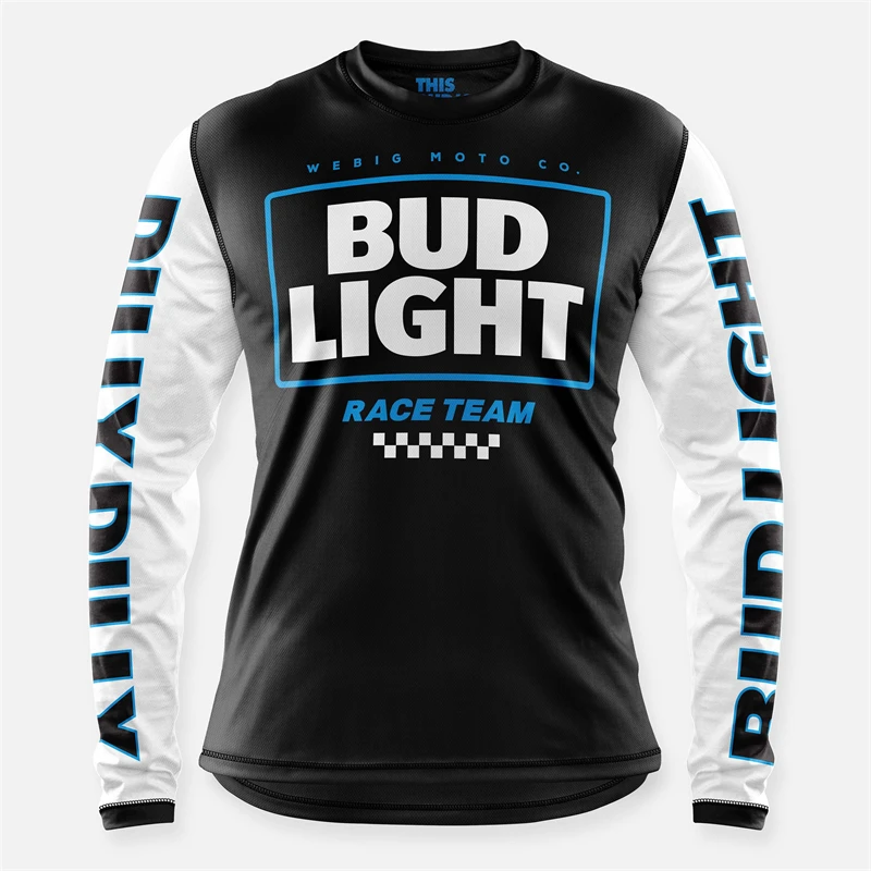 Maillot d'équipe de vélo de montagne de moto pour hommes, chemise de descente, VTT, tout-terrain, DH, MX, vélo, cross-country, cyclisme, 2024  18