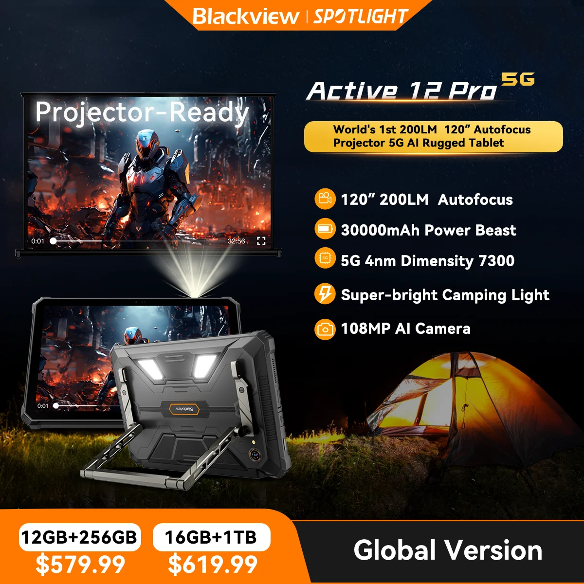ワールドプレミア Blackview Active 12 Pro ラギッド