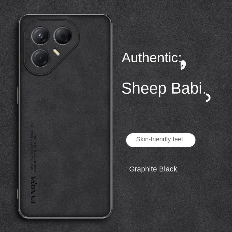 Plain Leather Comfortable Suede Phone Case