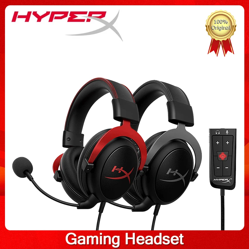 Игровая гарнитура HyperX Cloud II Hi-Fi 7 1 объемный звук съемный микрофон с USB звуковая