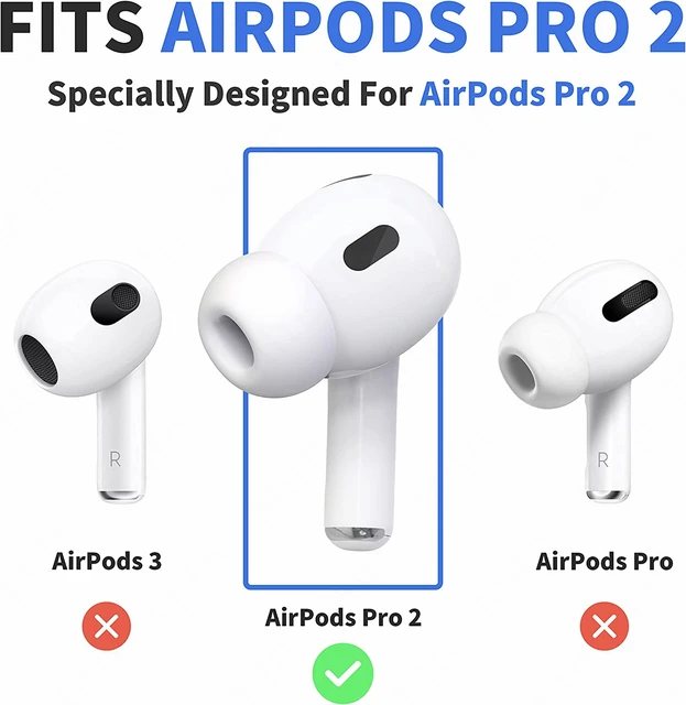 3/2/1Pairs For Apple AirPods Pro 2 1 Silicone Protective Covers Skin Case  Earpads For AirPod Pro Ear Cover Tips Accessories - AliExpress