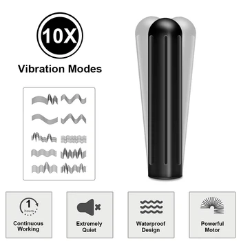 10 Speeds Bullet Vibrator Mini Powerful Sex Toy for Women G-Spot Clitoris Stimulator USB Rechargeable Dildo Anal Toys for Adults 3