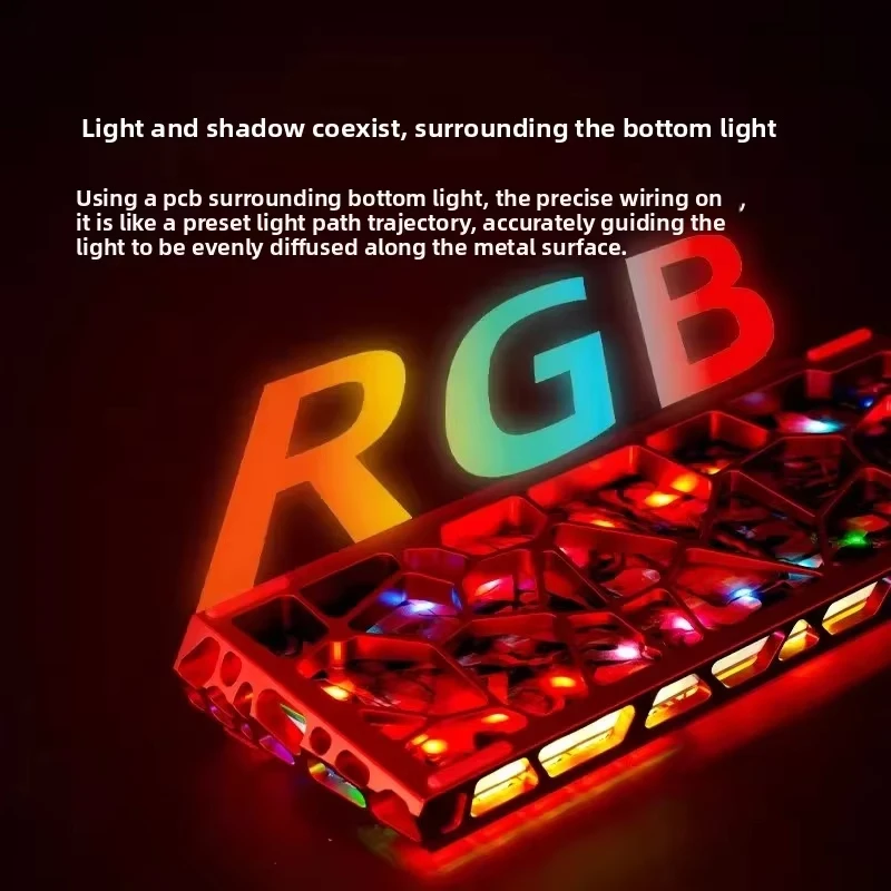 IROK MG63 마그네틱 게이밍 기계식 키보드 63% RT0.001mm 8K 0.07ms 지연시간 중공 알루미늄 RGB 핫스왑 유선 게임 키보드