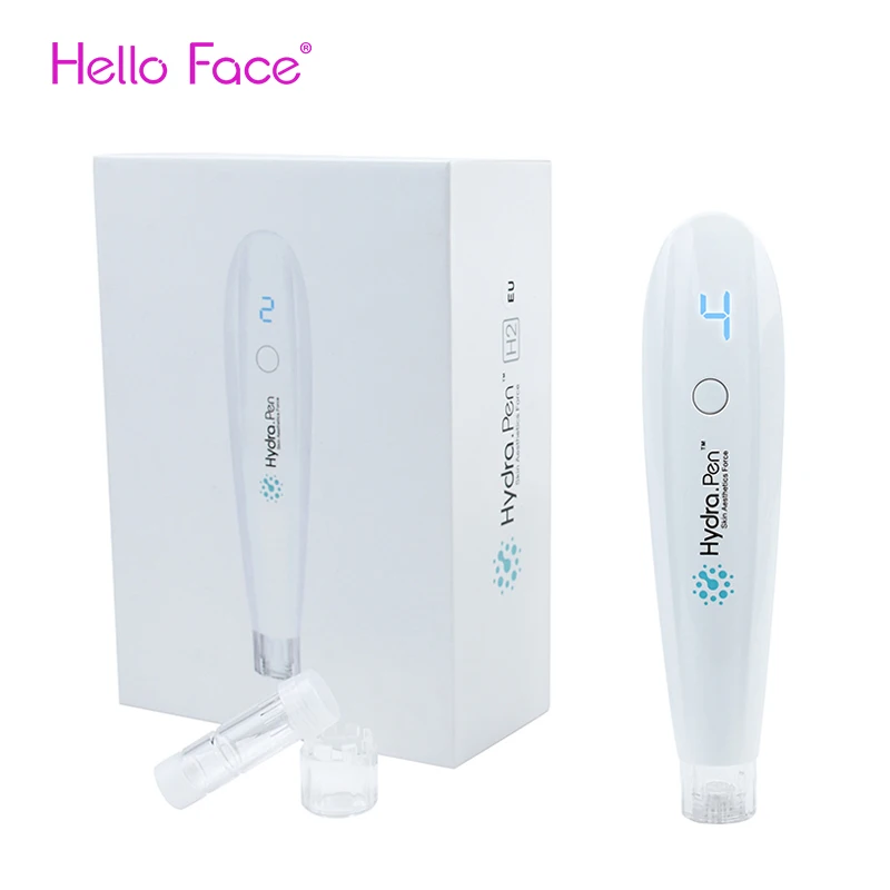 Hello Face Wireless Hydra Pen H2 Professional Microneedling Pen Applicatore Automatico Di Siero Hydrapen Con 2 Cartucce