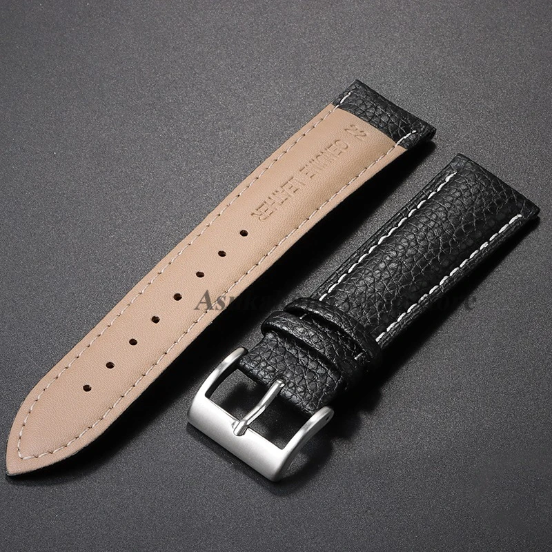 Luxurious Handmade Genuine Calfskin Leather Watch Band – Universal Soft Strap