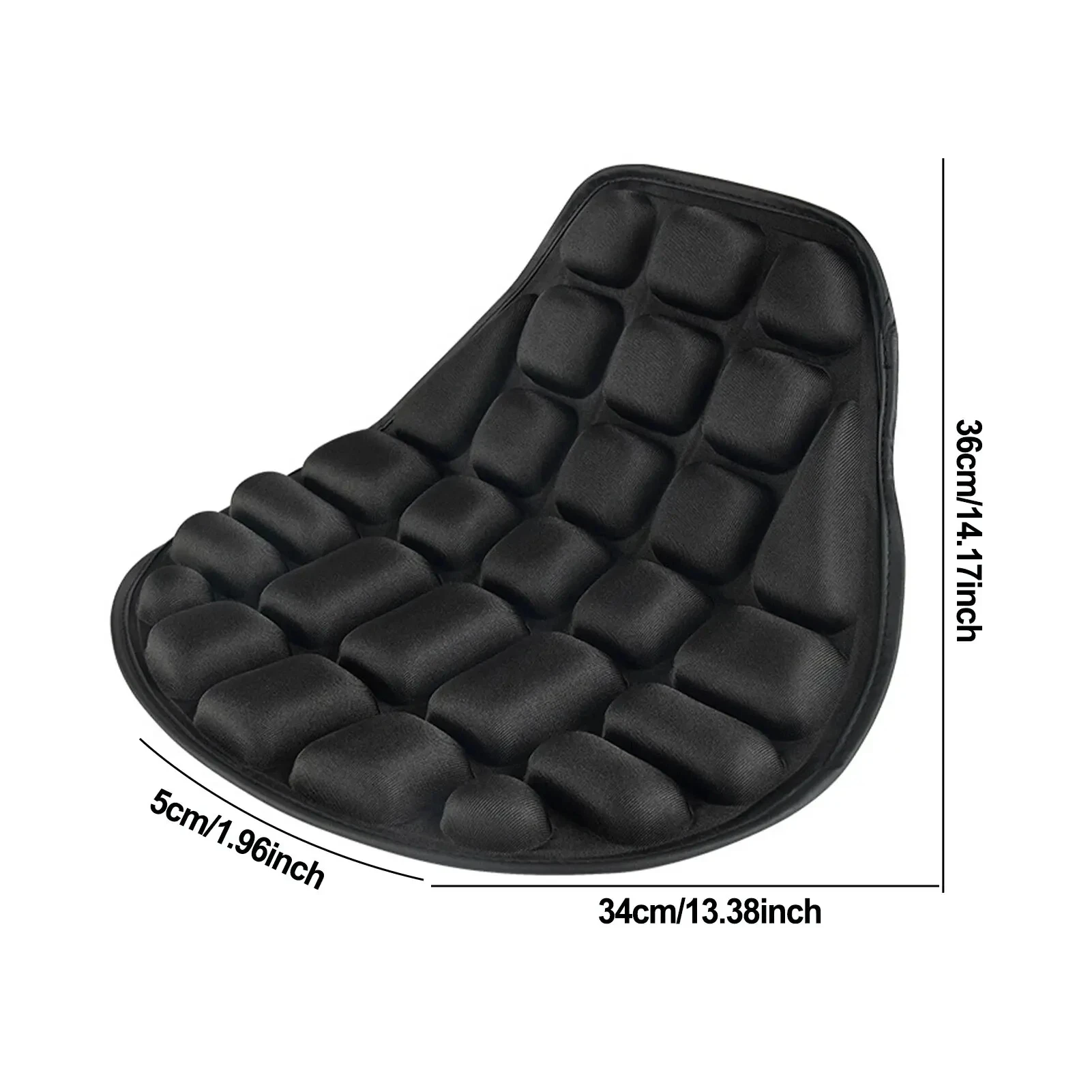 SEAMETAL Motorcycles Seat Cover Cushion Black EVA Foam Soft Comfortable Seat Cushion Universal for Motorbike Electric Bike