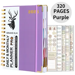 2026 Premium Daily & Monthly Planner Notebook (Gift 5 sheets )