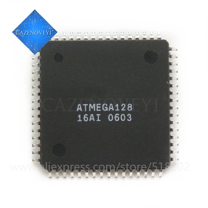 

1pcs/lot ATMEGA128-16AU ATMEGA128L-8AU QFP-64 In Stock