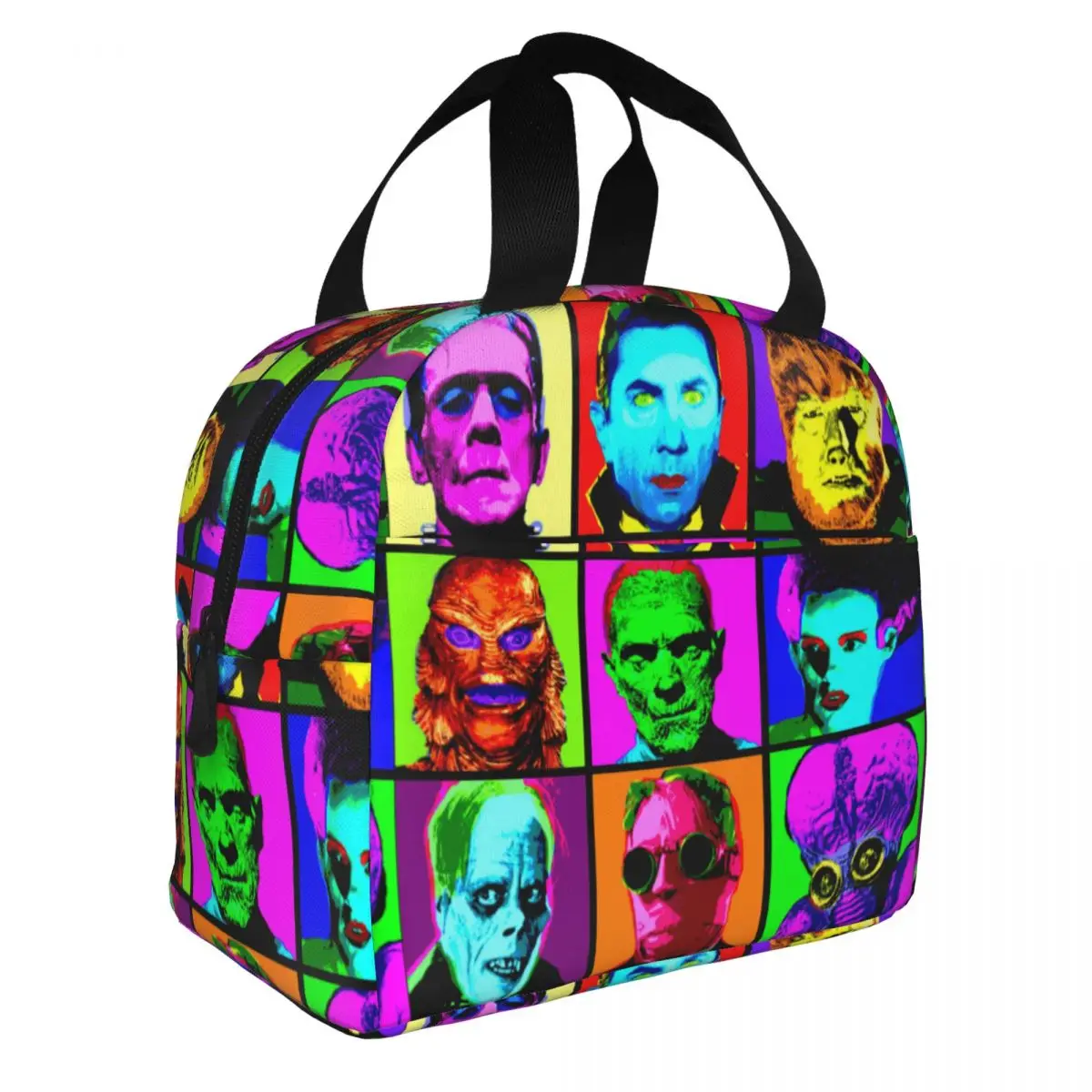 

Universal Frankenstein Horror Movie Insulated Lunch Bag Thermal Bag Reusable Portable Tote Lunch Box Girl Boy School Picnic