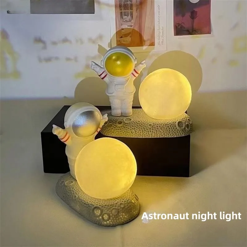 

Astronaut night light moon ins room bedroom creative light
