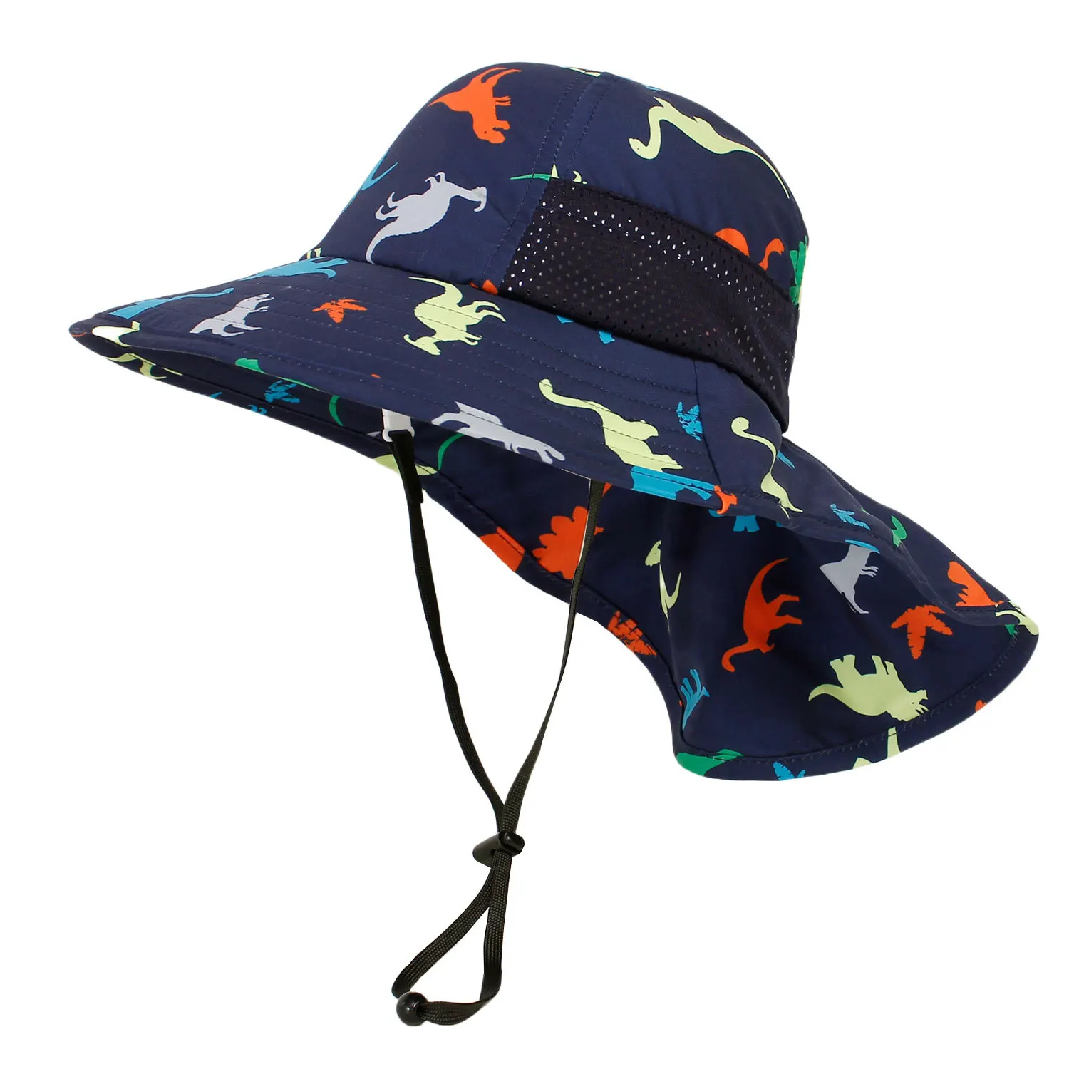 2025 Summer Children Panama Hat Large Brim Baby Shawl Sun Hat Boys Girls Breathable Mesh Sunshade Head Size 46-58cm sun hat,sun protection hat