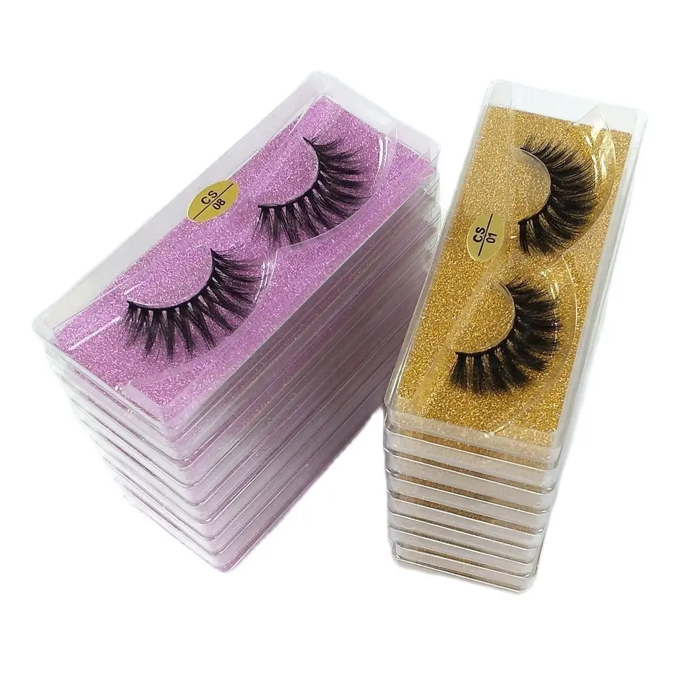 

Eyelashes Bulk 10/30/50/100pcs 3D Mink Lashes Natural Mink Eyelashes Pack Wholesale False Eyelashes Makeup Fluffy Lashes In Bulk