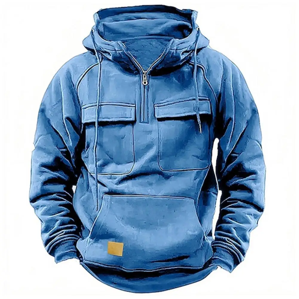 Casual-Hoodie-Men-s-Loose-Fit-Hoodie-with-Drawstring-Big-Patch-Pocket ...