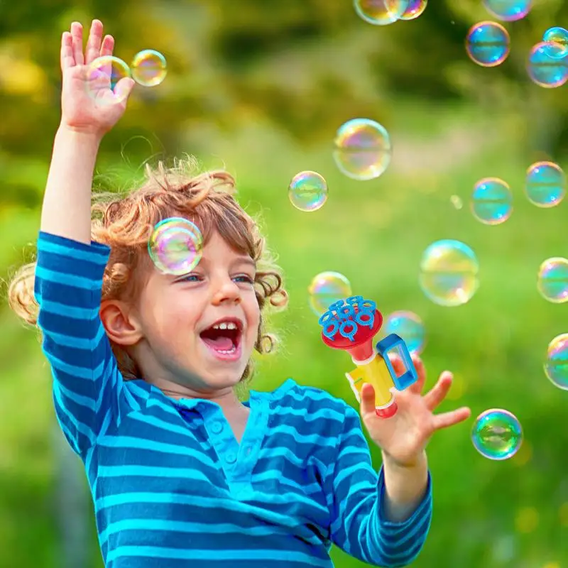 Trumpet Bubble Machine Children Bubble Maker High Output Machine Continuous Stream Bubble Guns Toys Funny Summer Party Favors 3