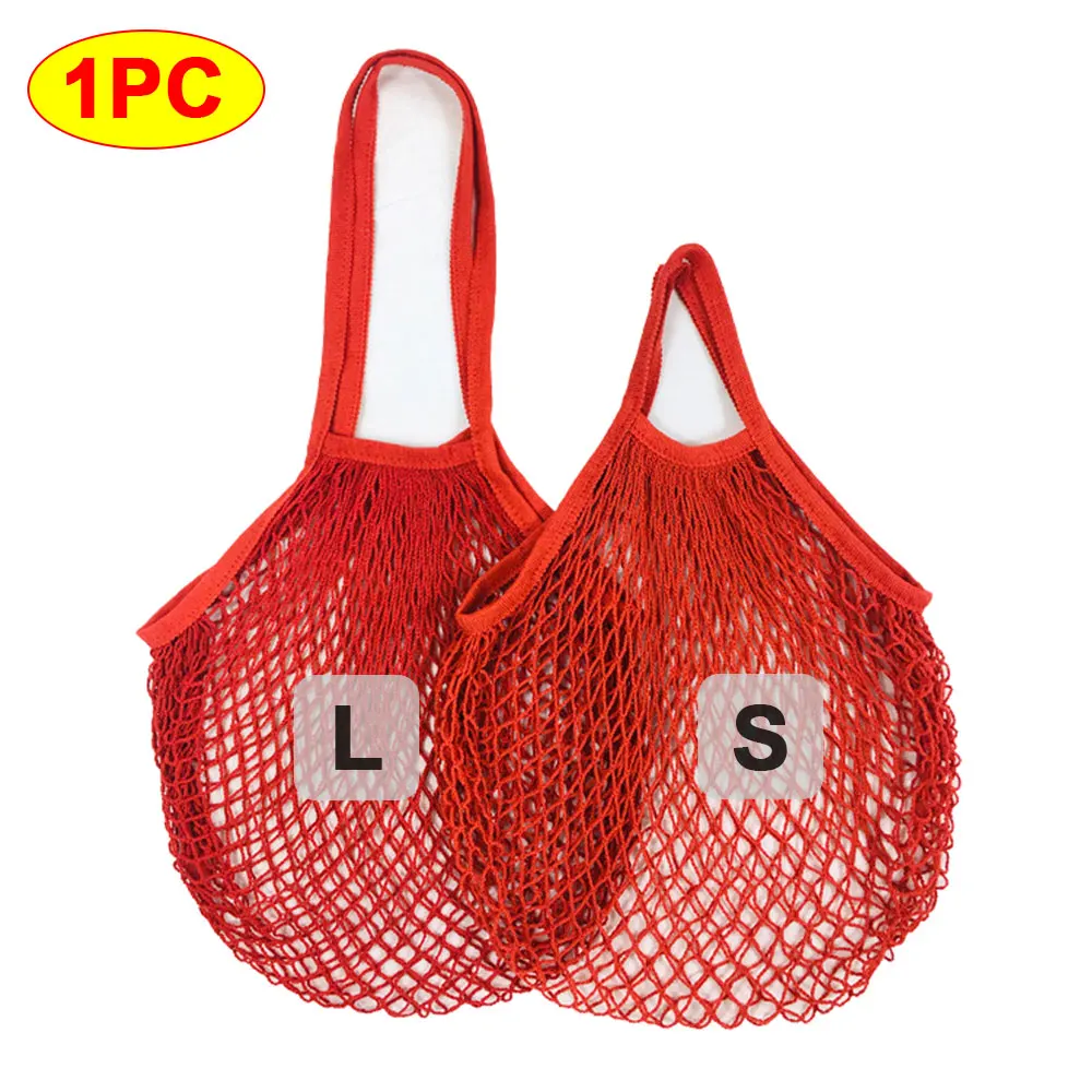 Portable Reusable Cotton Mesh Shopping Bag