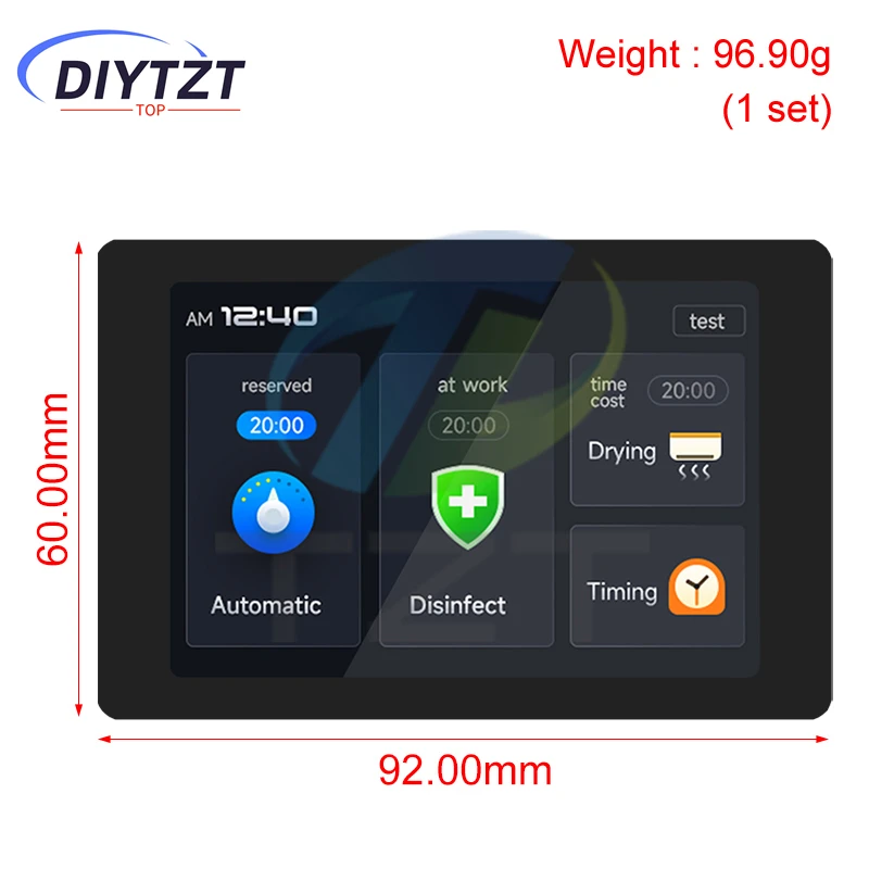 1PCS ESP32 개발 보드 - WT32-SC01 PLUS, 3.5인치 320X480 용량성 멀티 터치 LCD 화면 내장 블루투스 Wifi
