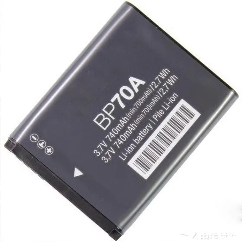 Batteria Agli Ioni Di Litio Bp70A Per Samsung Es65 Es70 Es73 Es75 Es80 Pl120 Pl170 St60 St70 St700 Wb50F Wb32 St89 St64 Dv180F St66