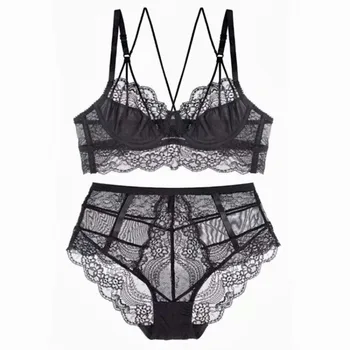 French Ultra-thin Lace Lingerie Set 2