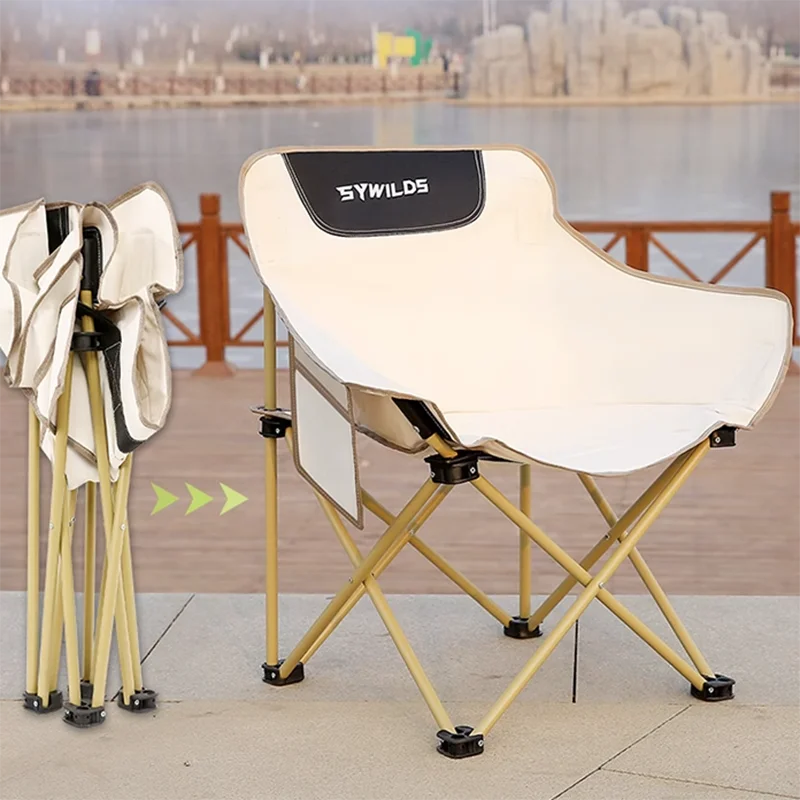 

Modern Metal Small Camping Chair Terrace Park Relax Outside Swimming Sun Loungers Fishing Pool Silla De Playa Beach Accessories