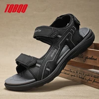 Sandales décontractées d'extérieur tendance pour hommes, chaussures d'eau de plage respirantes et antidérapantes avec semelle souple confortable EVA 1