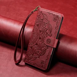 Luxury PU Leather Wallet Flip Case - Premium Protective Cover for Redmi A5 4G (EU 173mm) (Red)