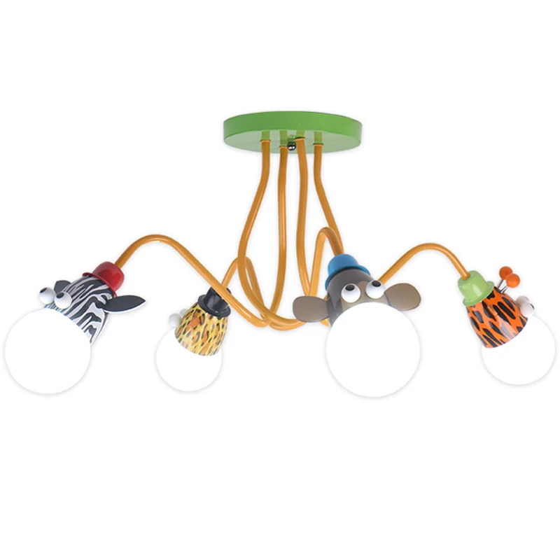 

LED Boy Bedroom Ceiling Lamp Creative Cartoon Animal Personality Lamp