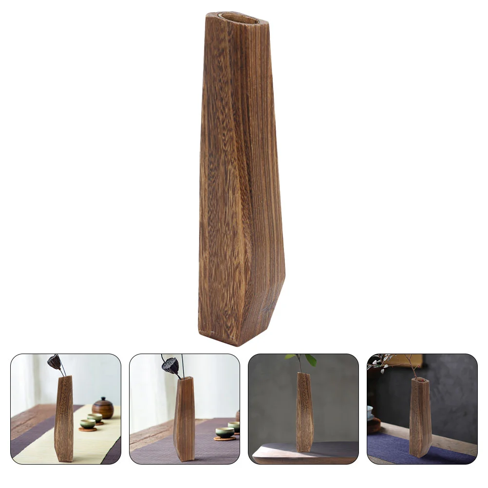 

owe Vase, Lepoof Wooden owe t, d Vase Wood owe Vase, Deoats fo Home Gaden Oe