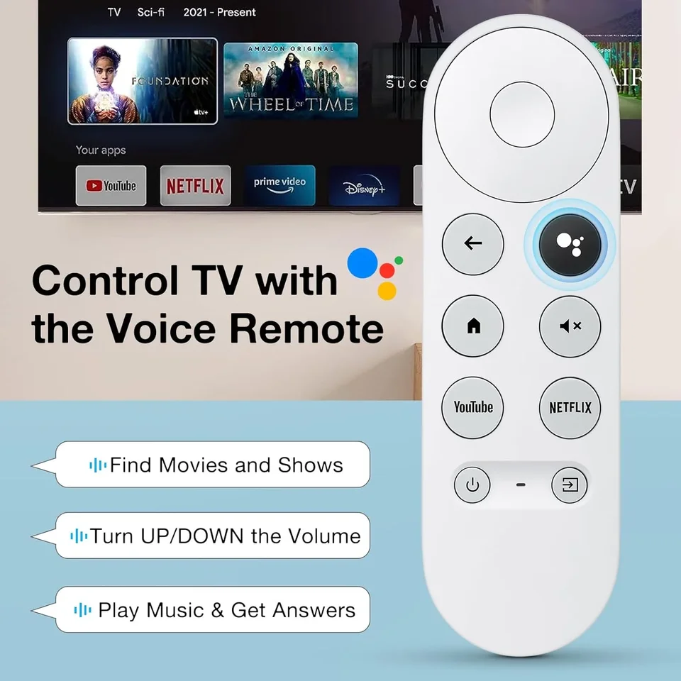 G9N9N Replacement Voice Remote Control Compatible with Google Chromecast 4K Snow Smart TV Streaming Stick Remote G9N9N