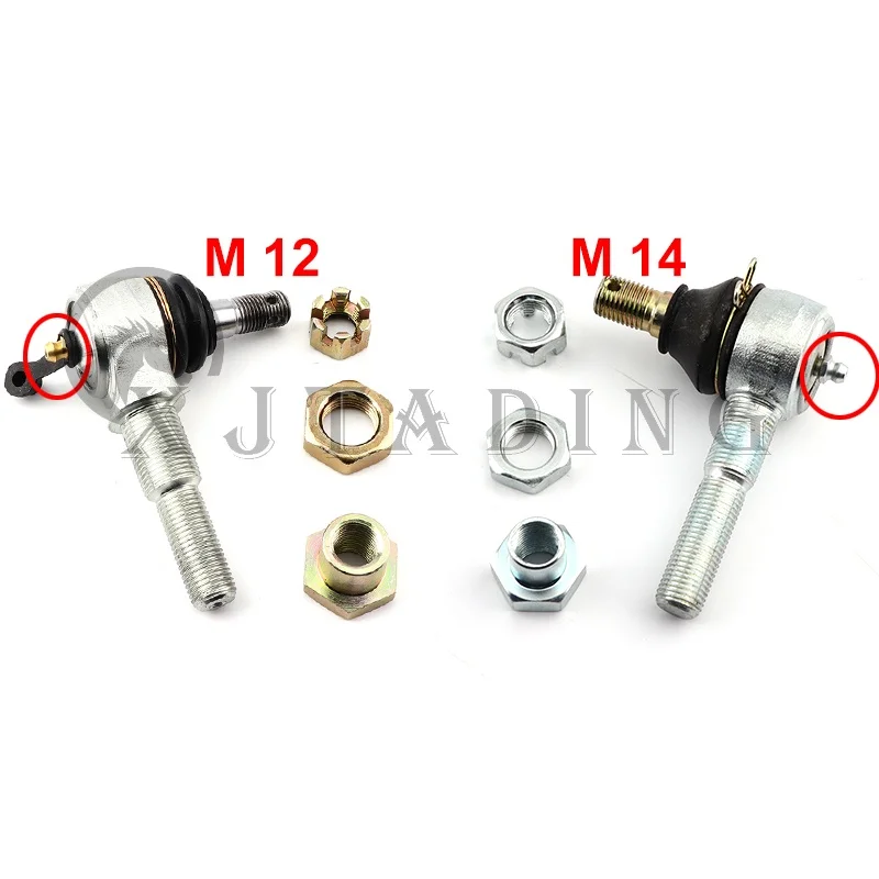 M12 M14 Adjustable Ball joint Kit with nozzle Fit For Bashan Kangchao 200-7 250cc 200cc electric ATV UTV Go Kart Buggy Parts
