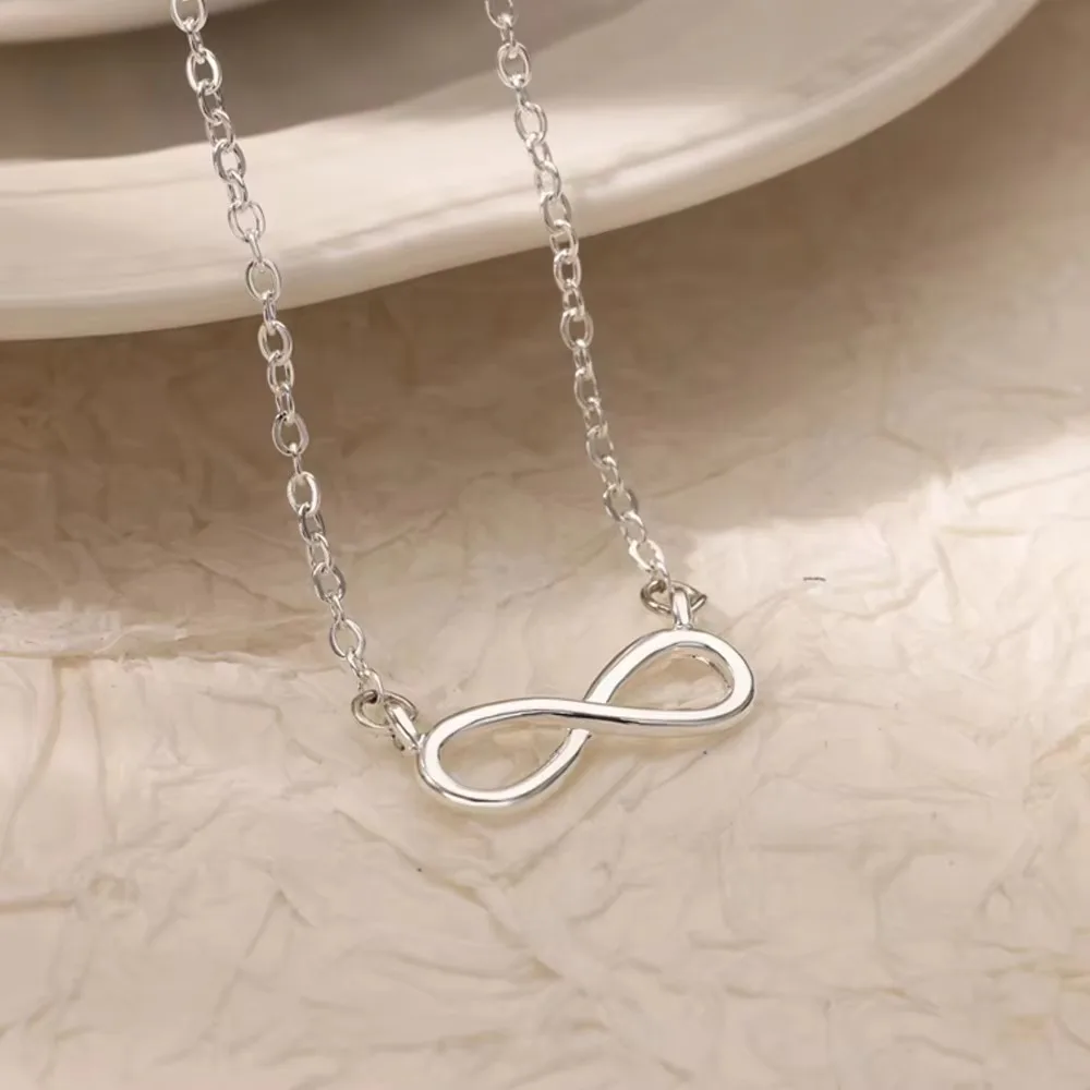 Stainless Steel Infinity Pendant Necklace for Women