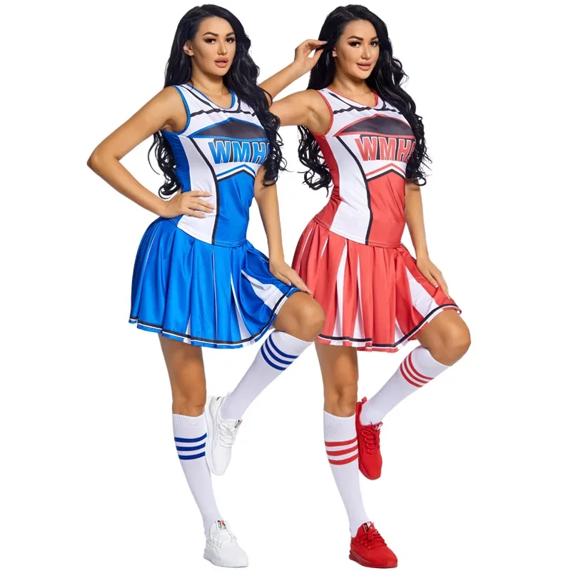 Fashion Style Unique Football Baby Female Cheerleader Costume Popular Female Dance Costume with Socks